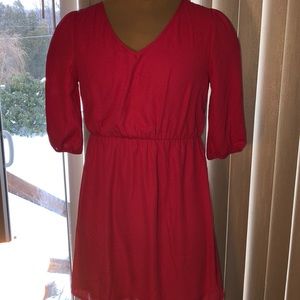 Pink owl women’s large hot pink dress